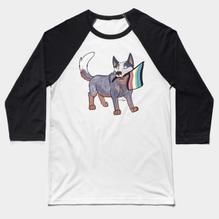 Pride Doggos: Queer Queensland Heeler Baseball T-Shirt